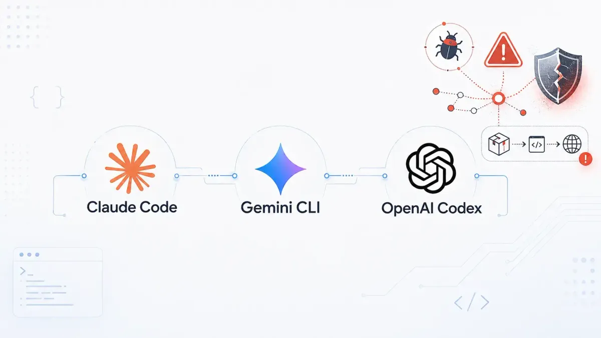 Abstract image representing security flaws in AI coding agents