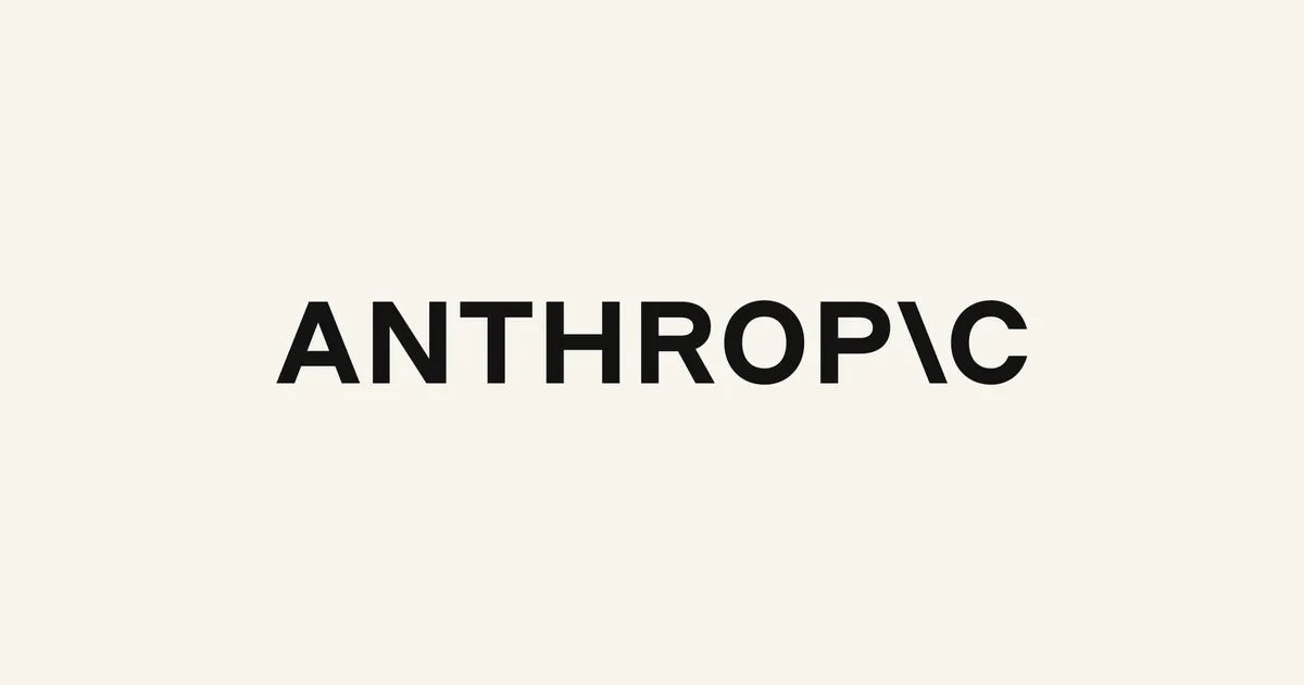 Anthropic wordmark on dark background