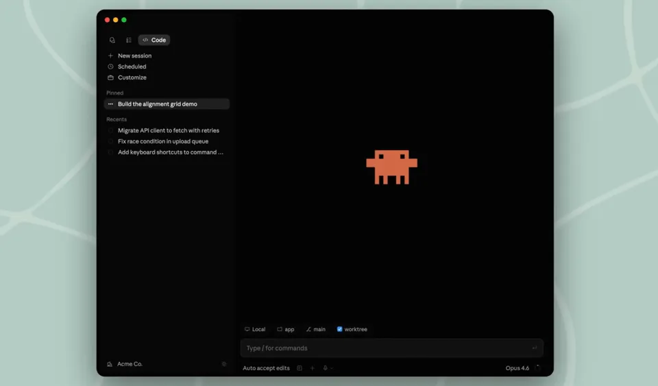 The redesigned Claude Code desktop app showing multiple active sessions in the new sidebar