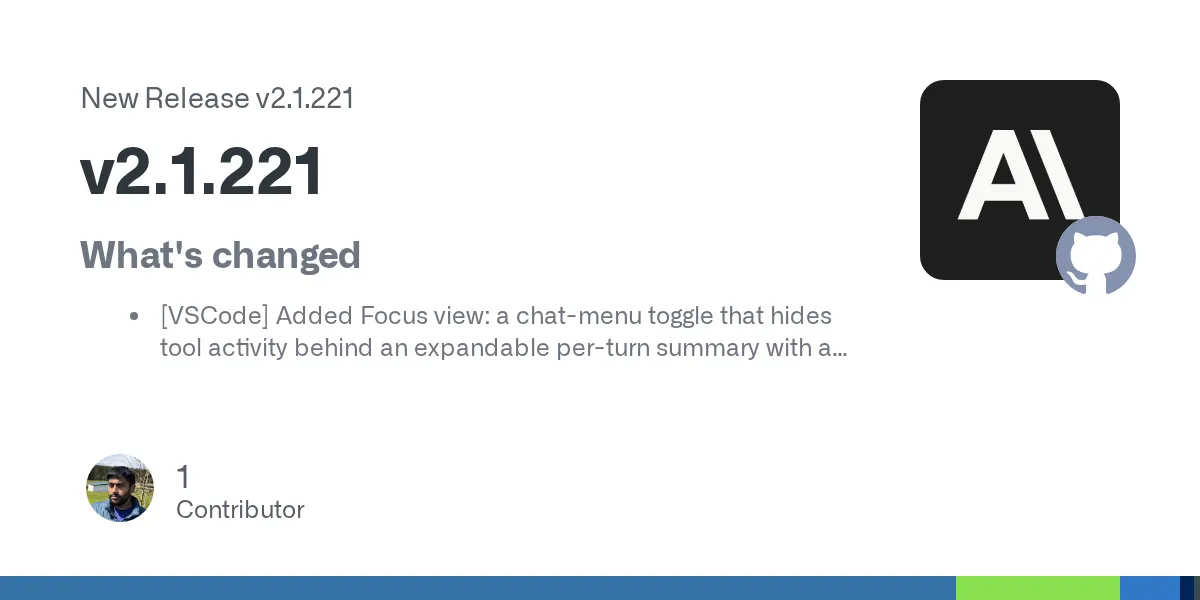 Claude Code v2.1.221 release notes on GitHub