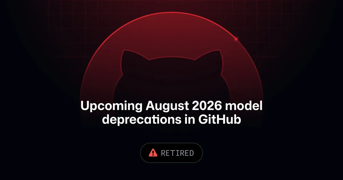 GitHub Copilot model deprecations announcement