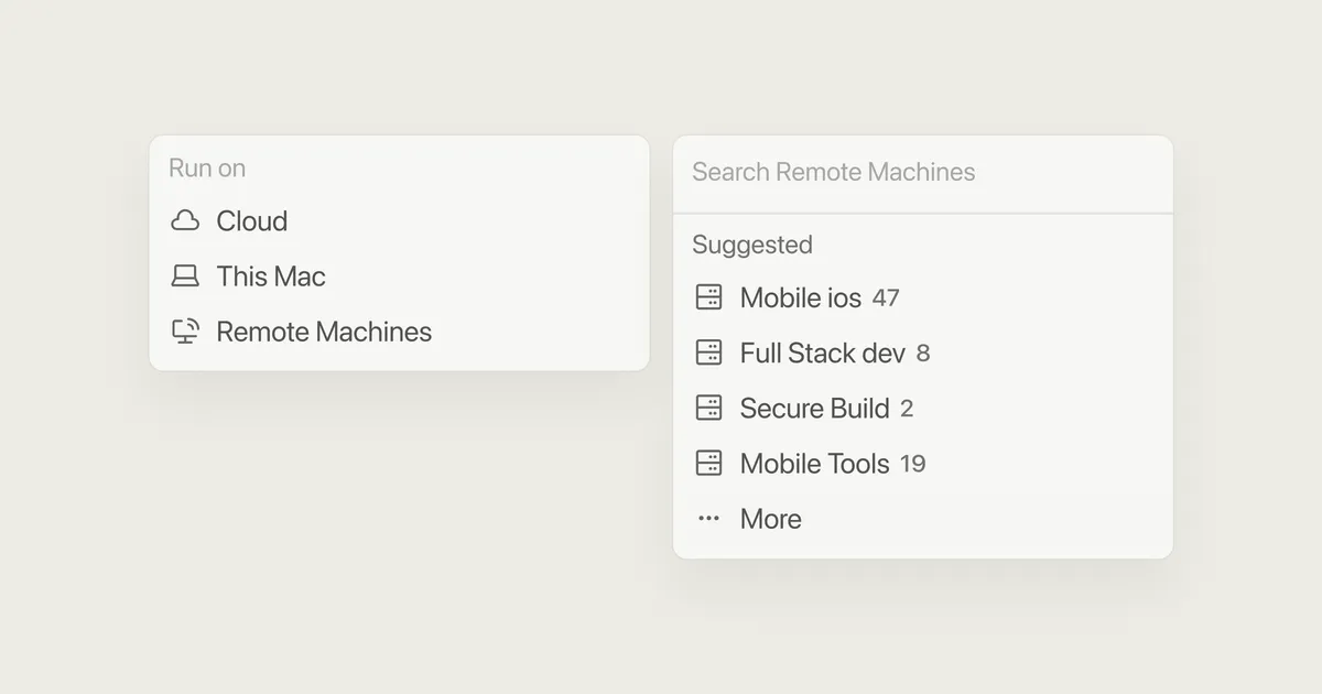 Cursor self-hosted machines architecture diagram