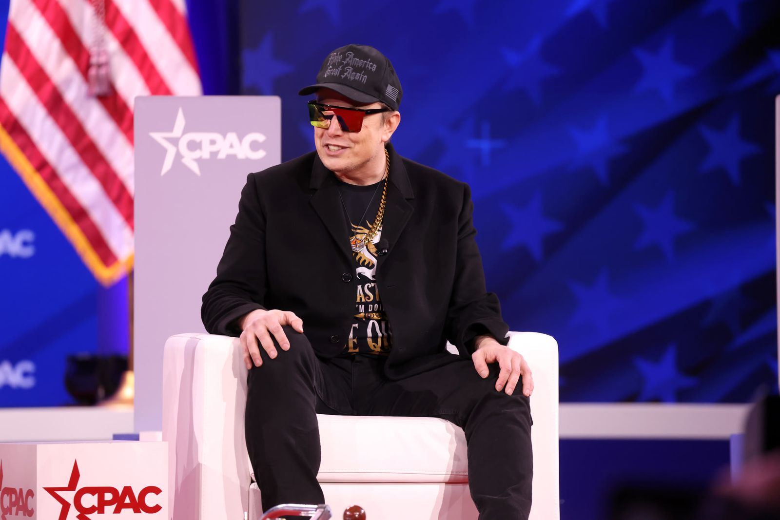 Elon Musk photographed in February 2025