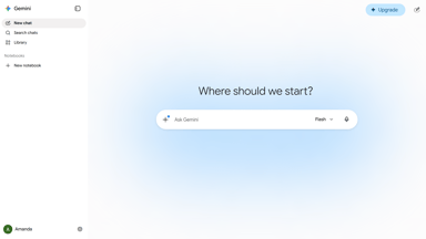Screenshot of the Google Gemini app interface on a phone